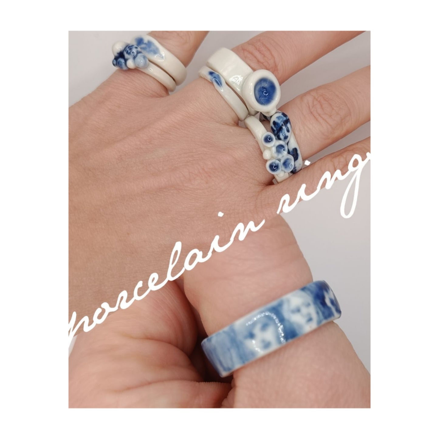 After Hours - Porcelain Charms and Rings